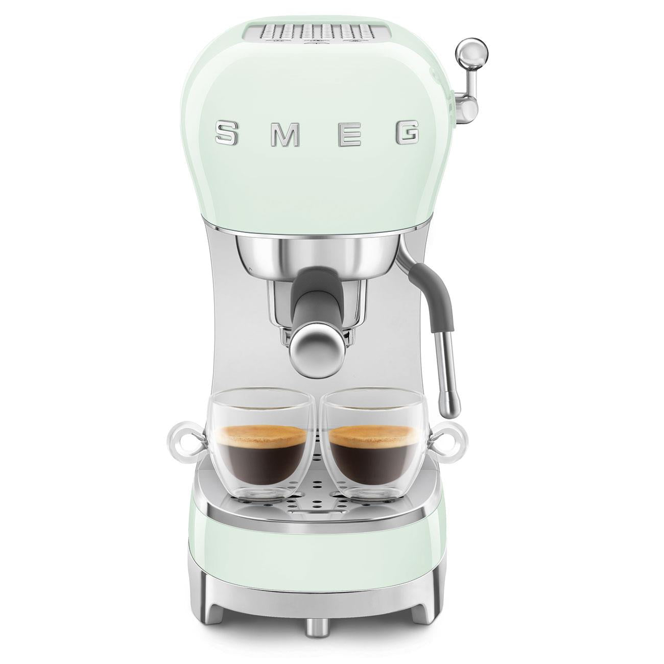 Smeg 50's Style Espresso Manual Coffee Machine - Pastel Green