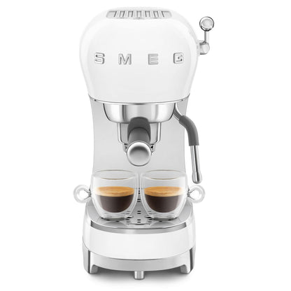 Smeg 50's Style Espresso Manual Coffee Machine - White