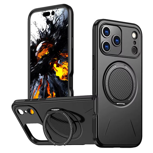 MaxGuard Spin Grip MagSafe Case for Apple iPhone 17 Pro - Black