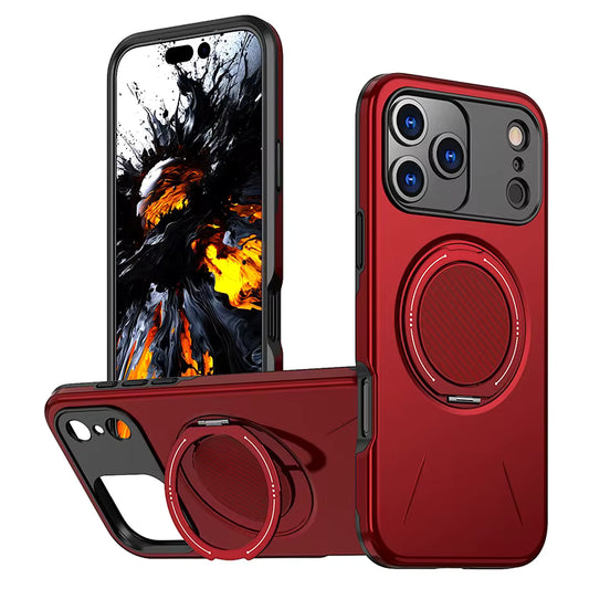 MaxGuard Spin Grip MagSafe Case for Apple iPhone 17 Pro - Red