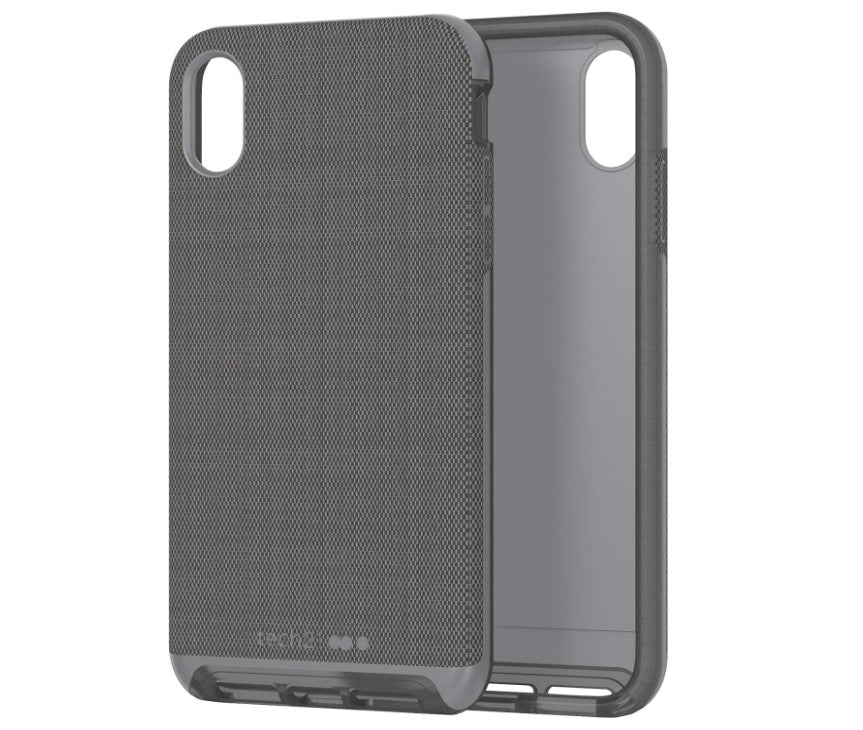 Tech21 Evo Luxe Woven Fabric Slim Case for iPhone XS Max 6.5" - Grey