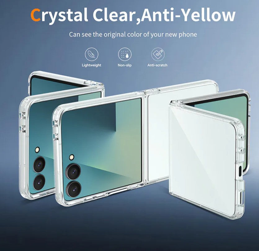 Space TPU PC Case for Samsung Galaxy Z Flip 7 / Flip 8 - Clear