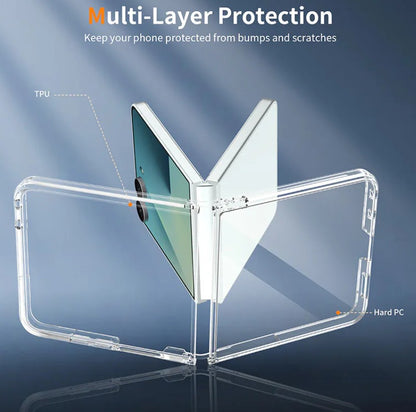 Space TPU PC Case for Samsung Galaxy Z Flip 7 / Flip 8 - Clear
