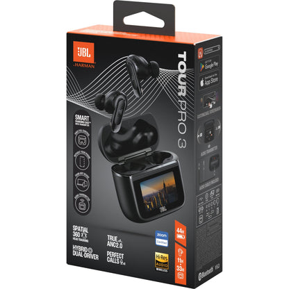 JBL Tour Pro 3 TWS Noise Cancelling Earbuds with Smart Case - Black (AU Stock)
