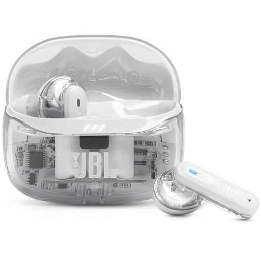 JBL Tune Beam 2 True Wireless Noise Cancelling Earbuds - Ghost White (AU Stock)