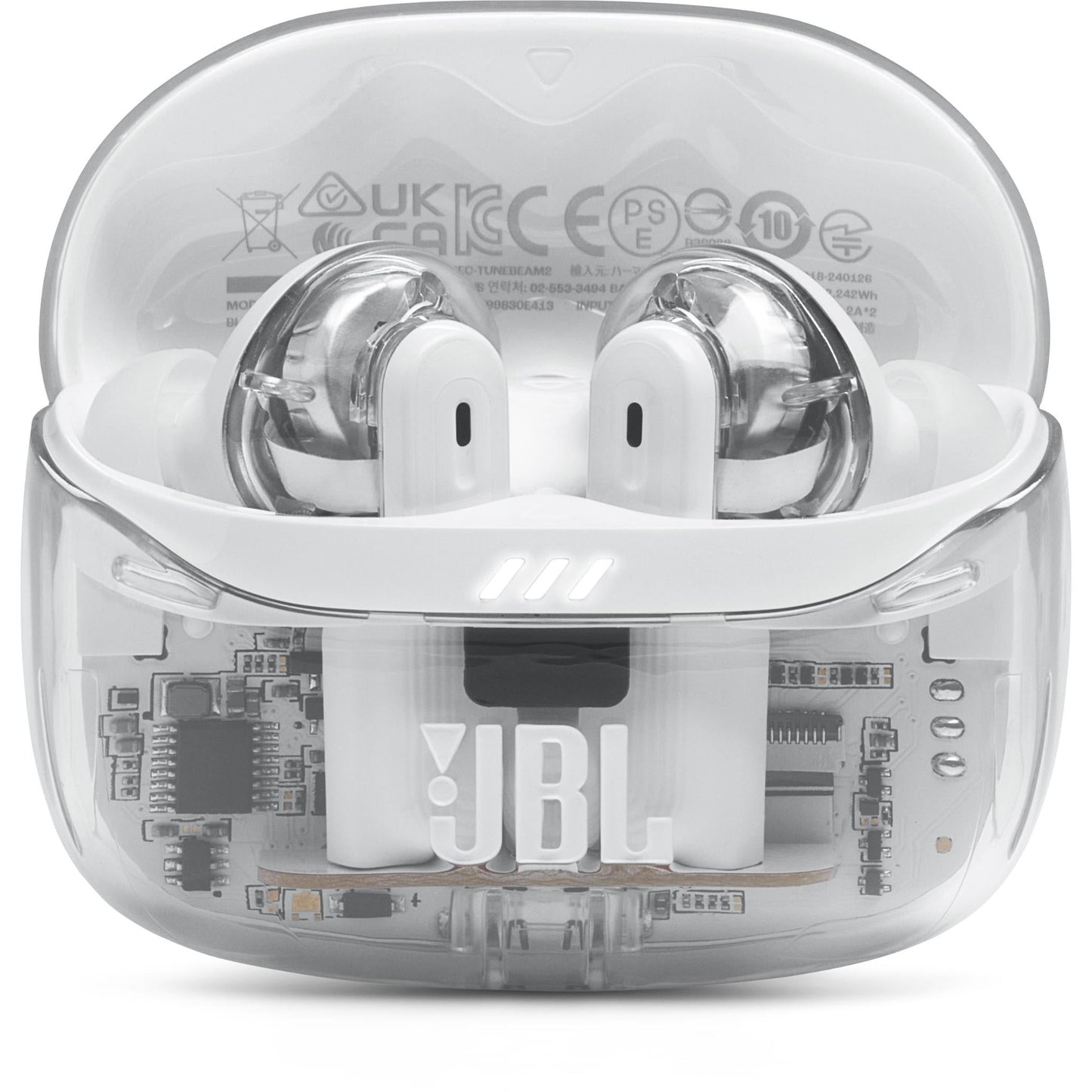 JBL Tune Beam 2 True Wireless Noise Cancelling Earbuds - Ghost White (AU Stock)