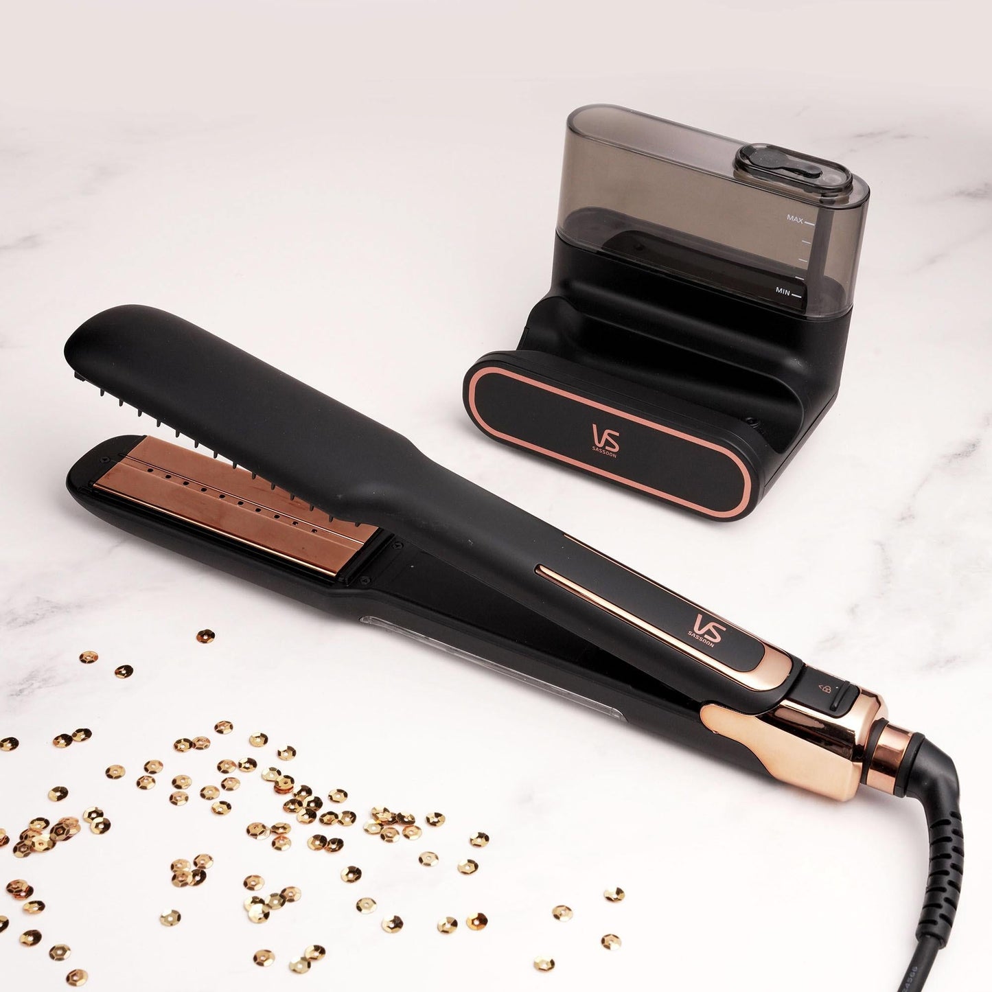 VS Sassoon Steam Straight Brilliance Hair Straightener