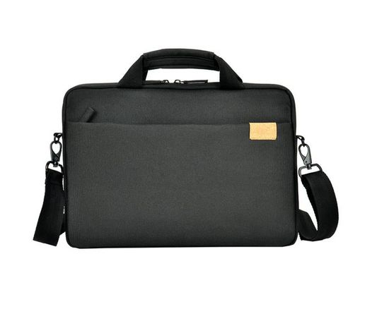 XCD Recyucled 13.3' Slimline Laptop Briefcase Bag - Black