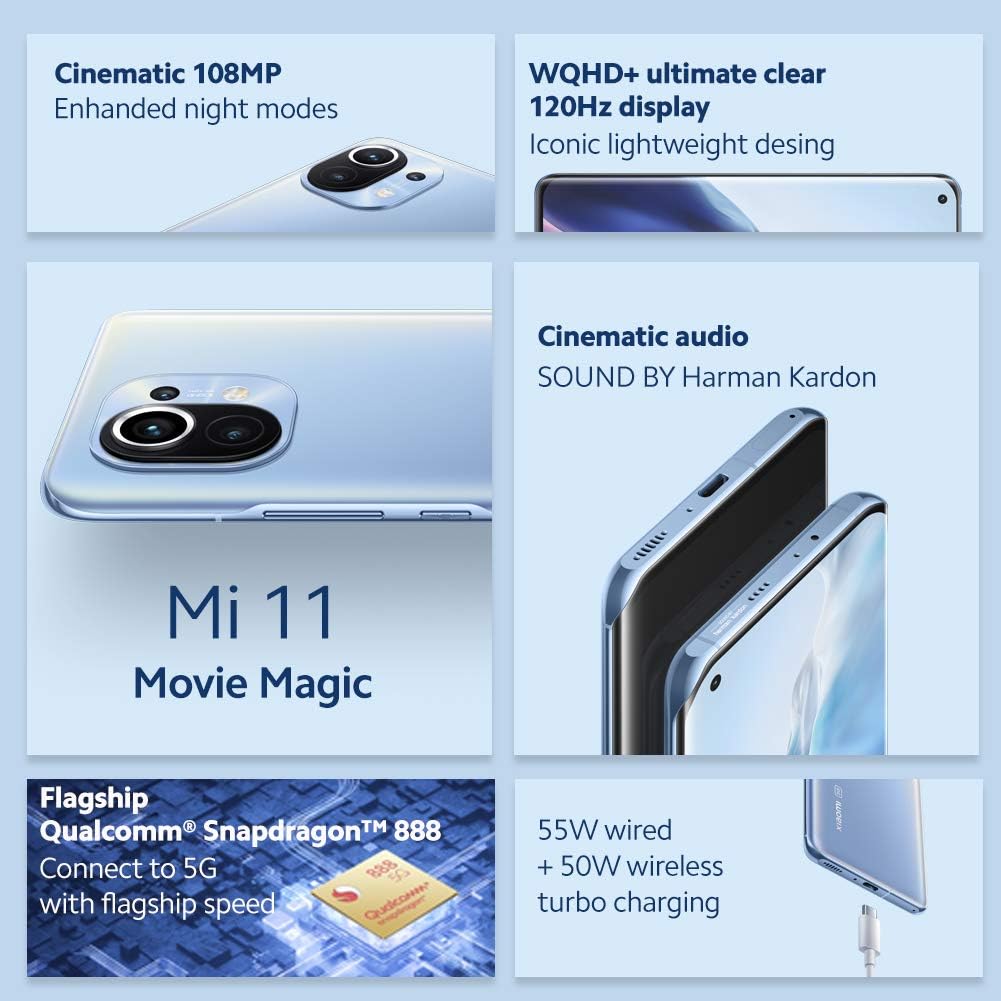 Handset - Xiaomi Mi 11i 256GB + 8GB 6.81" - Cosmic Black (Global Version)