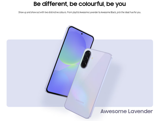 Samsung Galaxy A36 5G 128GB 6.7" - Lavender [SM-A366BLVAATS] - Australia Stock