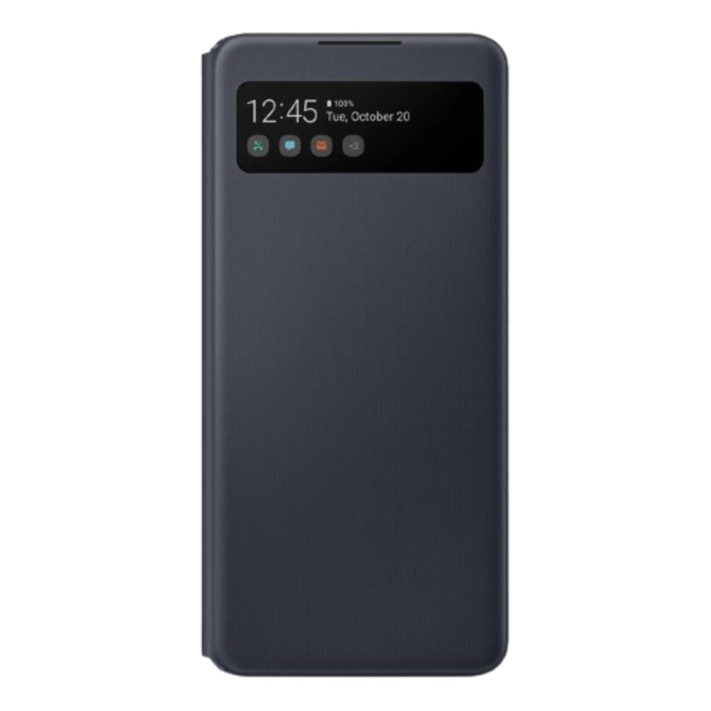 original-samsung-a42-5g-smart-s-view-wallet-cover-black-front