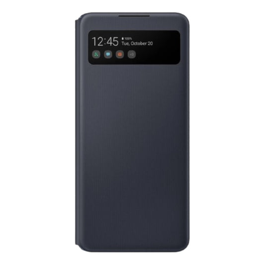 original-samsung-a42-5g-smart-s-view-wallet-cover-black-front