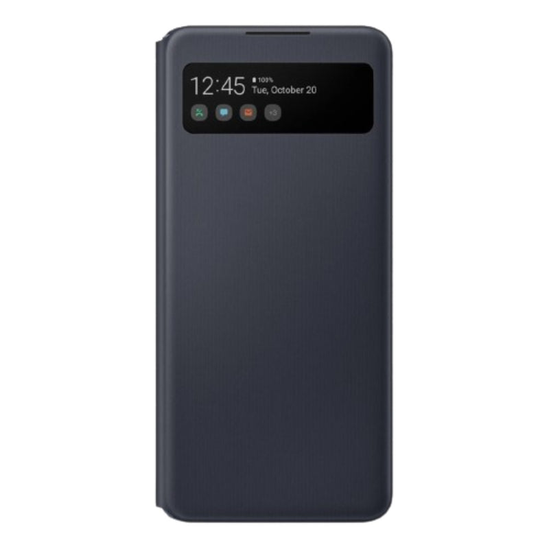 original-samsung-a42-5g-smart-s-view-wallet-cover-black-front