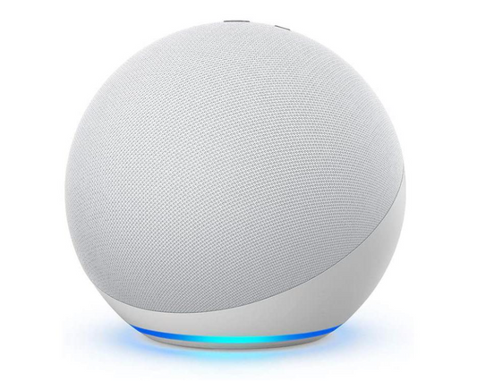 Amazon Echo Dot 4th Gen Smart Speaker with Alexa Glacier White