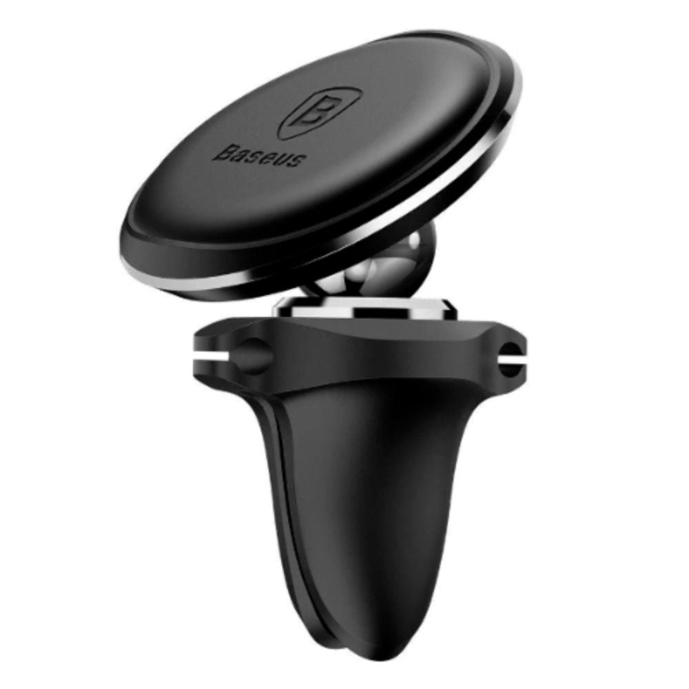BASEUS Magnetic Air Vent Car Mount Holder with Cable Clip (BLACK)