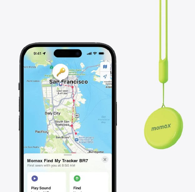 Momax PINPOP Find My Tracker (BR7) - Blue
