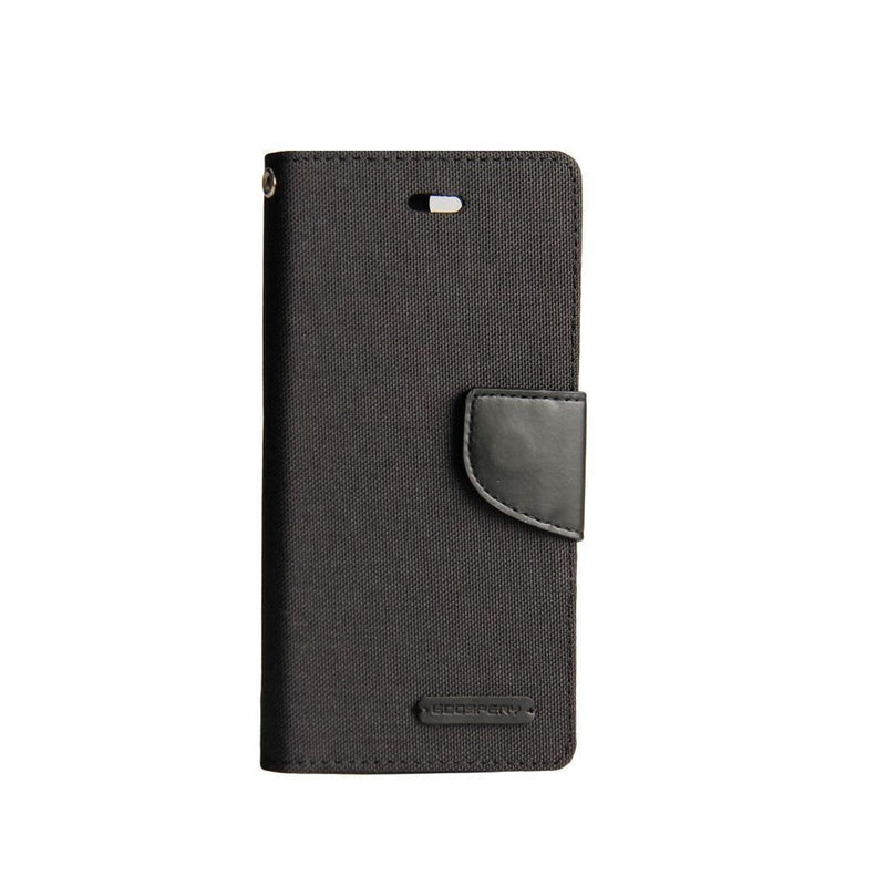 goospery-canvas-book-case-iphone-13-pro-black-front