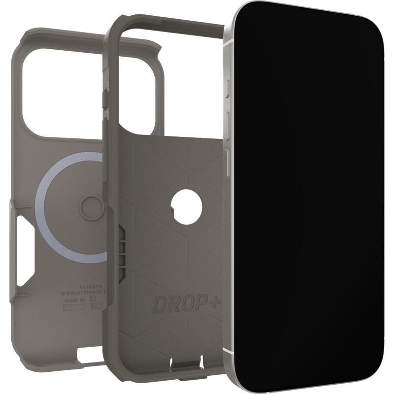 OtterBox Commuter Case w/ Camera Ctrl Suits  - iPhone 17 Pro Max (Grey Comfort Biege)