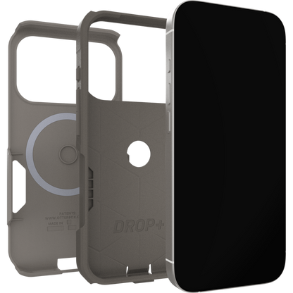 OtterBox Commuter Case w/ Camera Ctrl Suits  - iPhone 17 Pro Max (Grey Comfort Biege)