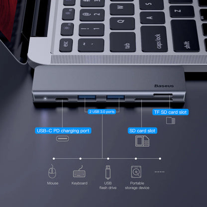 BASEUS Harmonica 5-in-1 Type-C USB Hub for Type-C Adapter