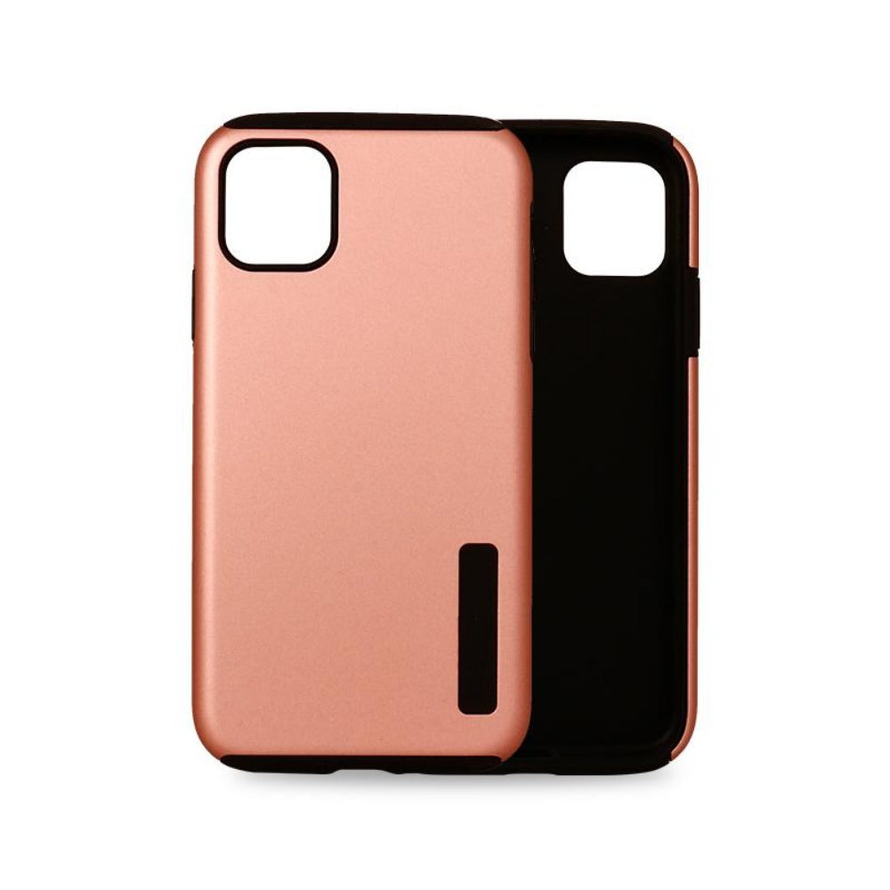 DUAL PRO Double Layer Hard Case - IPhone 13 Pro (6.1') - ROSE GOLD