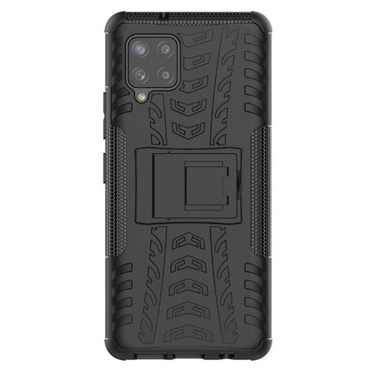 TOUGH CASE with Stand - SAMSUNG Galaxy A42 5G - BLACK-Back