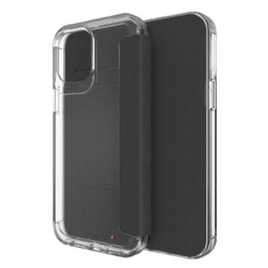 Gear4 Wembley Flip Case - iPhone 12 Pro Max 6.7' - Black / Clear-Front-Back