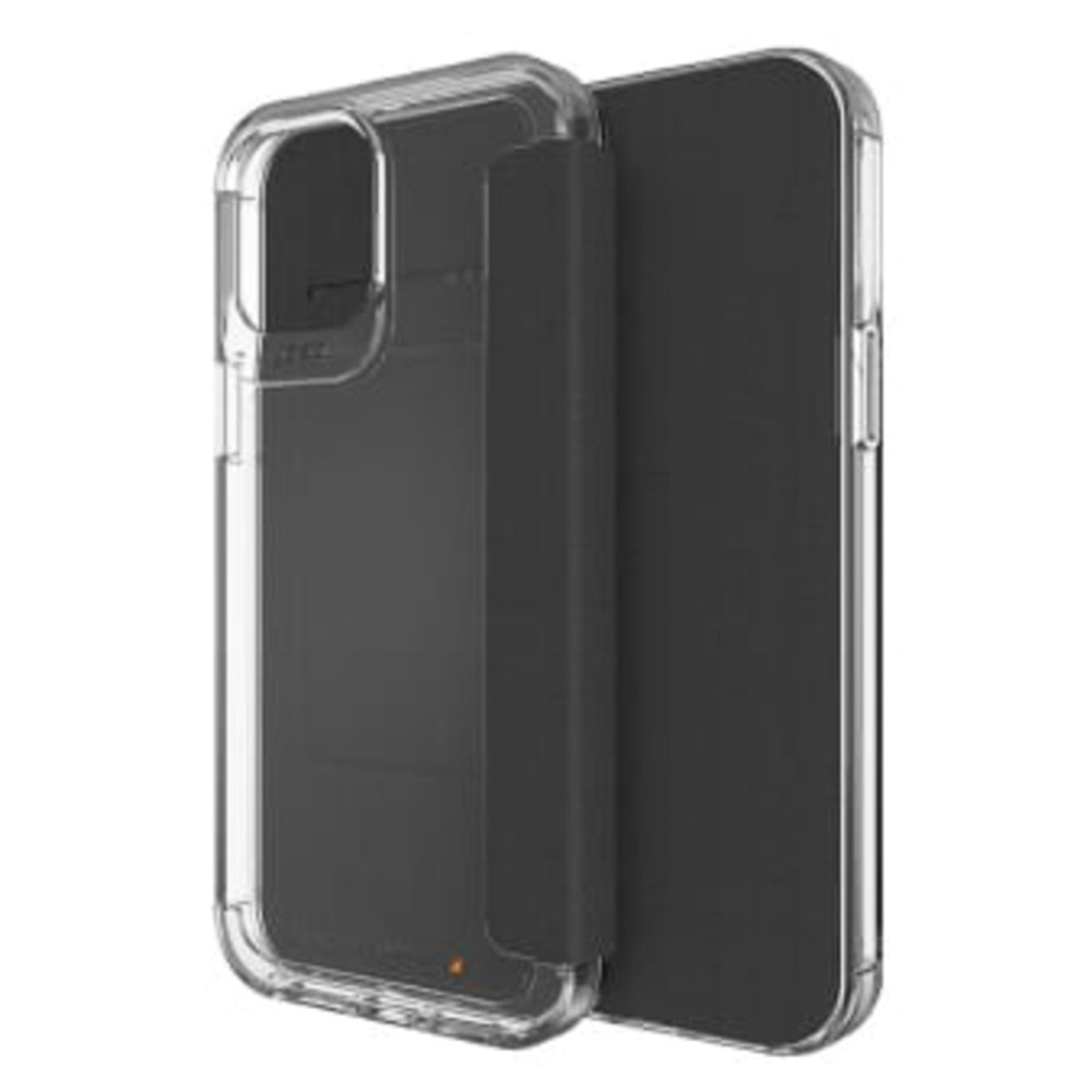 Gear4 WEMBLEY FLIP Case - iPhone 12 / 12 Pro 6.1' - BLACK / CLEAR