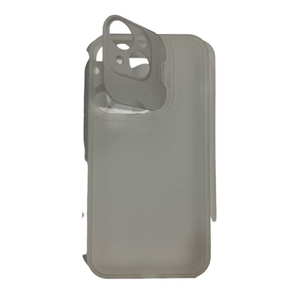 HARD CASE w/ CAMERA PROTECTOR  for iPHONE 13 (6.1') - WHITE