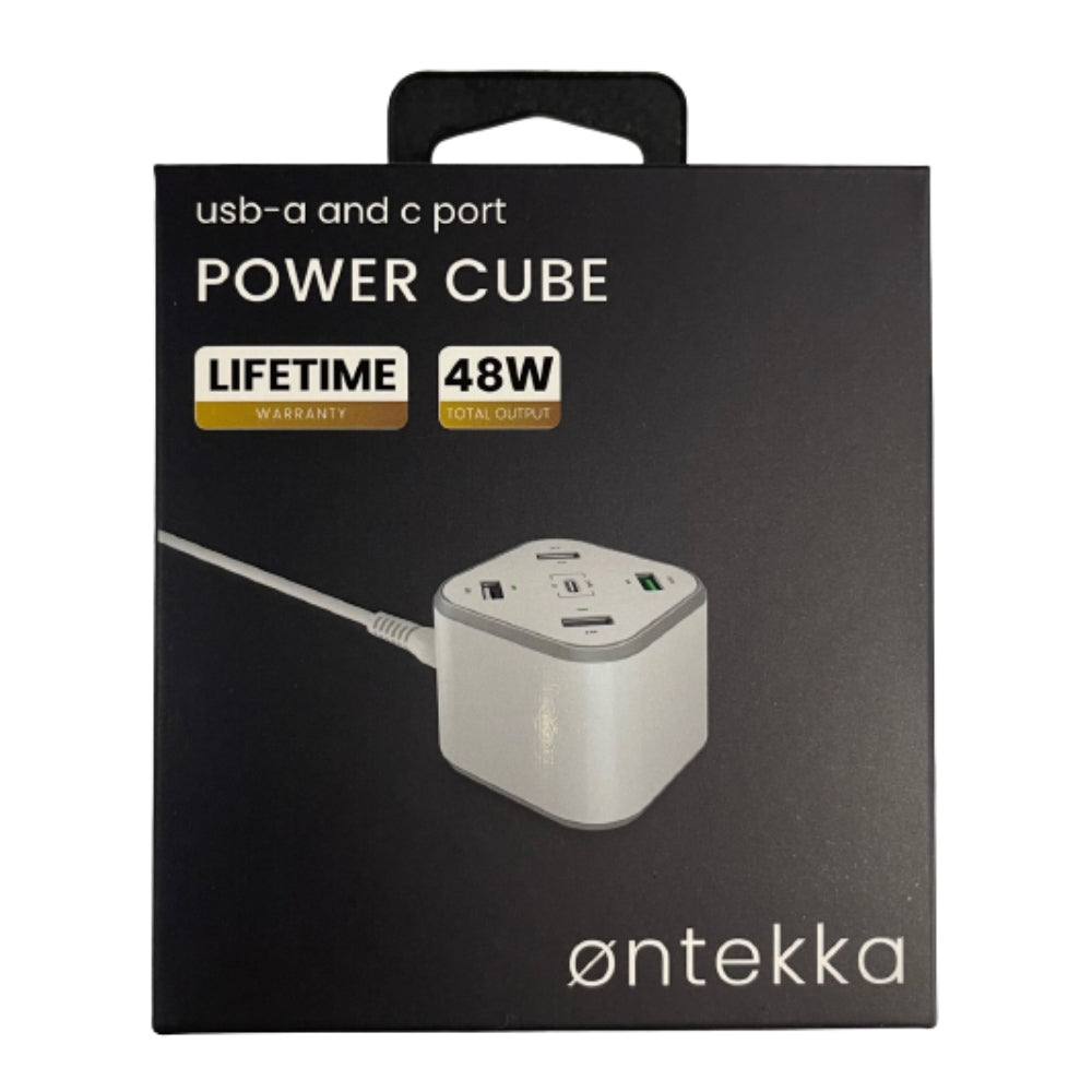 ontekka-48w-power-cube-5-ports-usb-usb-c-charging-station-front
