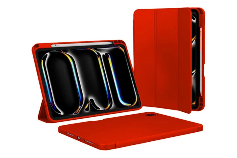 Smart Case - Apple iPad Pro 13'' (M4) (2024) w/ Stylus Holder - RED