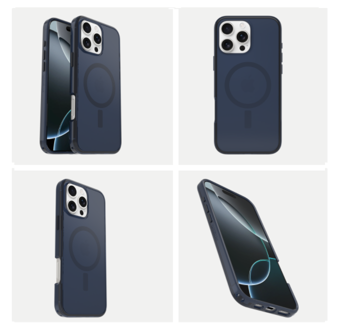 OtterBox Symmetry Clear MagSafe Case for iPhone 16 Pro Max (6.9") - Baby Blue Jeans (Blue)