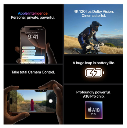 Apple iPhone 16 Pro Max 1TB - Natural Titanium [MYX73XA] - Australia Stock