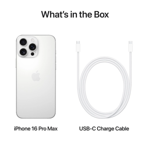 Apple iPhone 16 Pro Max 256GB - White Titanium [MYWW3XA] - Australia Stock