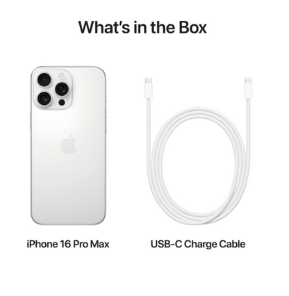 Apple iPhone 16 Pro Max 256GB - White Titanium [MYWW3XA] - Australia Stock