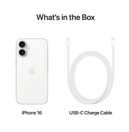 Apple iPhone 16 128GB - White [MYE93XA] - Australia Stock