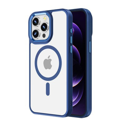 Redefine Metal Camera Lens Transparent Case With MagSafe - iPhone 15 - Blue