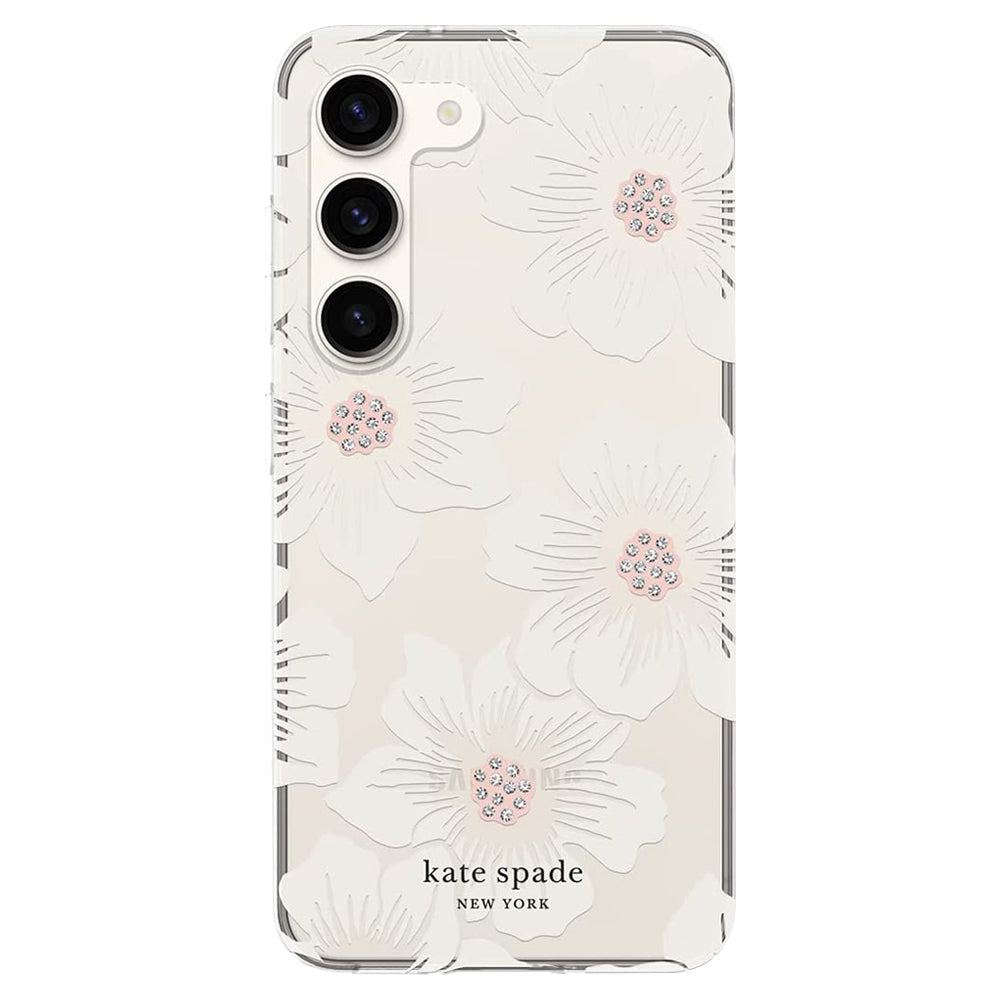 Buy Kate Spade New York Protective Hardshell Case for Galaxy S23+ Hollyhock Front