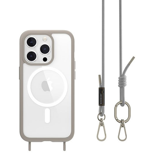 MagEasy - Roam M + Strap MagSafe Case - iPhone 15 Pro 6.1" - Grey