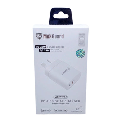 maxguard-pd25w-qc15w-pd-usb-type-c-dual-ac-charger