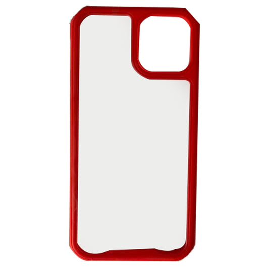 HARD CASE - CLEAR - APPLE iPhone 12 Pro Max 6.7' - RED