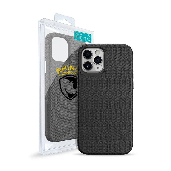 Rhinos Rugged Shockproof Case for iPhone 11 - Black