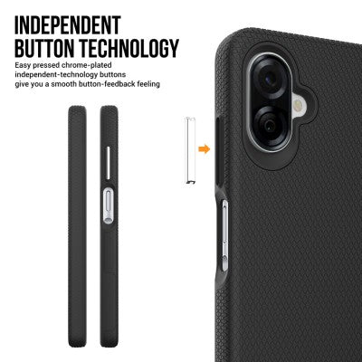 Rhinos Rugged Shockproof case cover for Samsung Galaxy A07 4G  A075F - Black