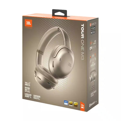 JBL Tour One M3 Wireless Over-Ear Noise Cancelling Headphones - Latte (Australia Stock)