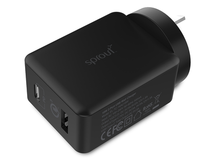 Sprout Dual Port Power Adaptor QC3.0