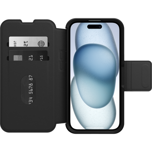 OtterBox Strada Folio MageSafe Leather Case - APPLE iPhone 12 Mini 5.4" (Black) - Clearance