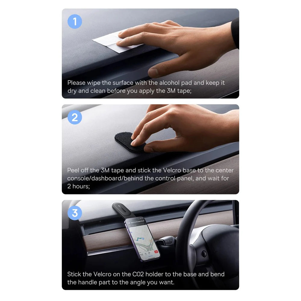 BASEUS C02 Magnetic Phone Holder (Cluster Black)