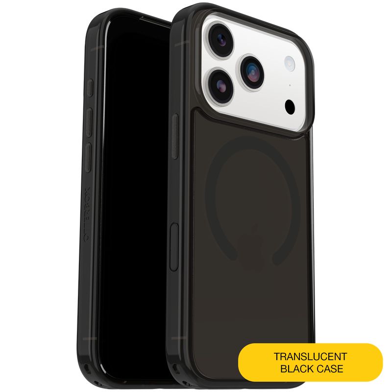 OtterBox Symmetry Case w/ MagSafe & Camera Ctrl Suits for iPhone 17 Pro (Black Mist)