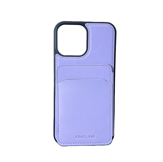 KingLink Urban Diary Wallet (Magnetic) Case for iPhone 15 (6.1") Purple