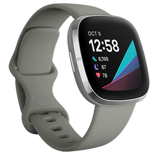Fitbit Sense Smart Watch Sage Grey Side